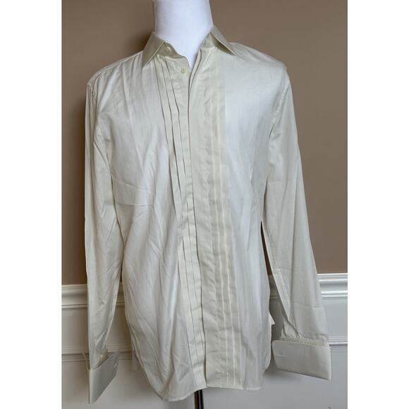 Gucci Soft White Tuxedo Dress Shirt 42/16.5 Italy 581432 NWT $550 - Picture 1 of 12